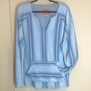 Trademark Brooklyn Cloth MFG Co ladies sweatshirt size XL/ grey & blue accents
